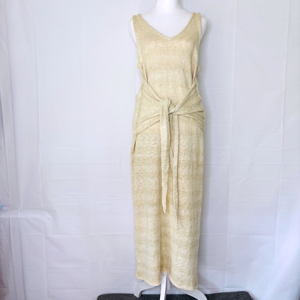 Free People FP Beach Knit Hamptons Maxi Dress Wrap Small Coastal